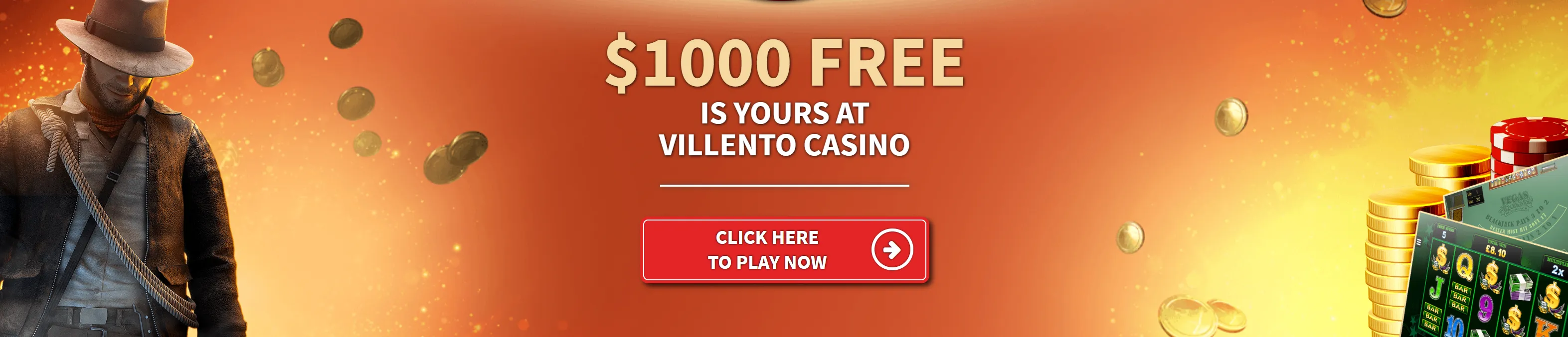 New player welcome bonus offer at Villento
